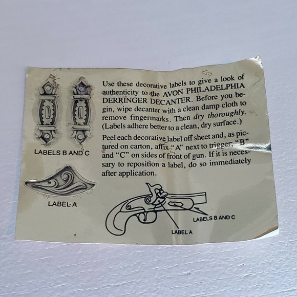 Avon Derringer Philadelphia Decanter Full Cologne - Picture 4 of 12